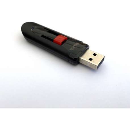 USB Sandisk Cruzer 256GB Stick / Flash Drive / Zwart-Rood