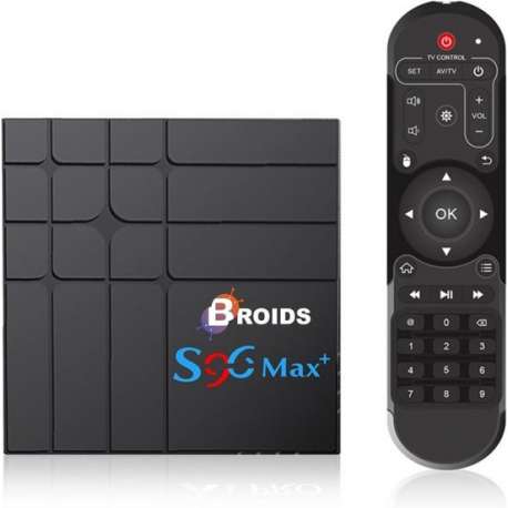 Broids - Android 10 TV Box - 4K HDR - Media Player -Plug & Play - Set Top Box - IPTV Box - Disney+