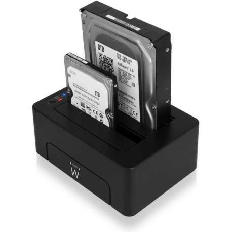 Ewent EW7014 - Dual Docking Station / 2.5 + 3.5 inch SATA HDD/SSD