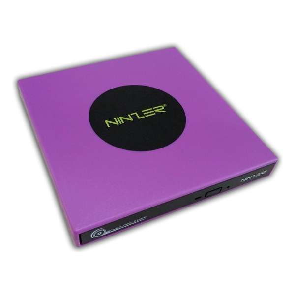 Ninzer® Externe DVD/CD ± RW, Speler en Brander Optische Drive | Paars