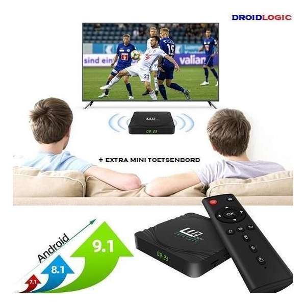 Mediaspeler Android voor Tv 4K met Internet / Mediaplayer voor Tv Android 9 Wifi / Kodi Netflix Box Mediaspeler Android voor Tv 4K met Internet / Mediaplayer voor Tv Android 9 Wifi / Kodi Netflix Box