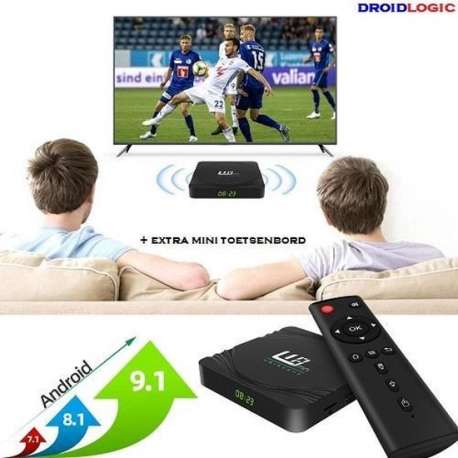 Mediaspeler Android voor Tv 4K met Internet / Mediaplayer voor Tv Android 9 Wifi / Kodi Netflix Box