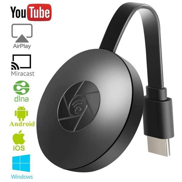 Media Streamer G2 Dongle - WiFi - Zoals Chromecast, Google Home, Apple Tv - Mircast - Draadloos - Zwart Media Streamer G2 Dongle - WiFi - Zoals Chromecast, Google Home, Apple Tv - Mircast - Draadloos - Zwart