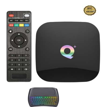 Android TV Box Android 9.0 Mediaspeler  - Kodi - 4K  6K HDR- 4GB RAM  32GB ROM - D8 Mini Keyboard