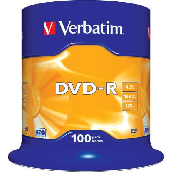 "Verbatim DVD-R AZO 4,7GB 16X SP MATT SILVER - Rohling"