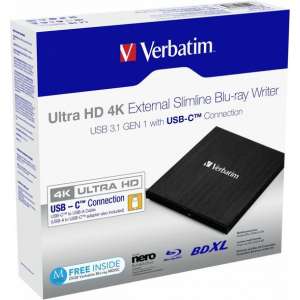 Verbatim 43888 optisch schijfstation Zwart Blu-Ray DVD Combo