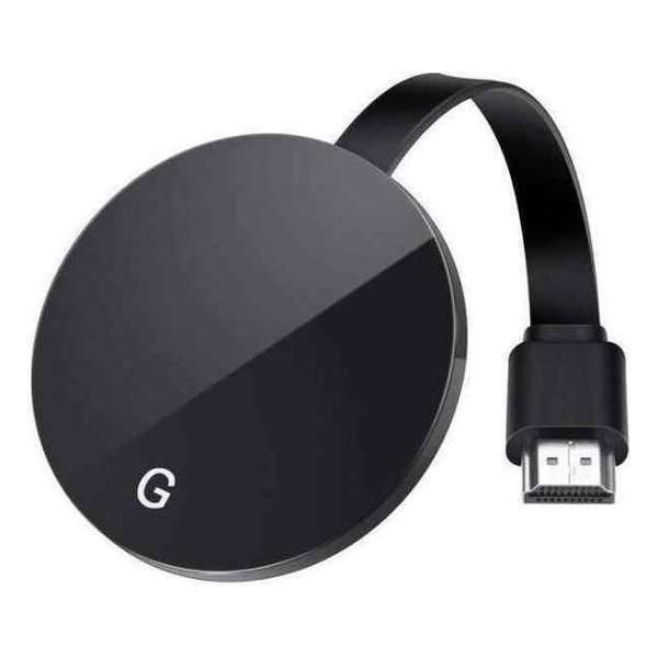 MiraScreen - Mirrorcasting - G2 1080P HD 2,4 GHz Draadloze HDMI Dongle TV Rond Zwart