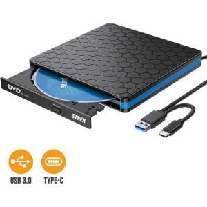 Externe CD/DVD Speler | Brander | USB 3.0 | Plug & Play Systeem | Geschikt voor Windows | MAC| Linux