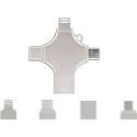 4-in-1 Flashdrive Metaal 128GB