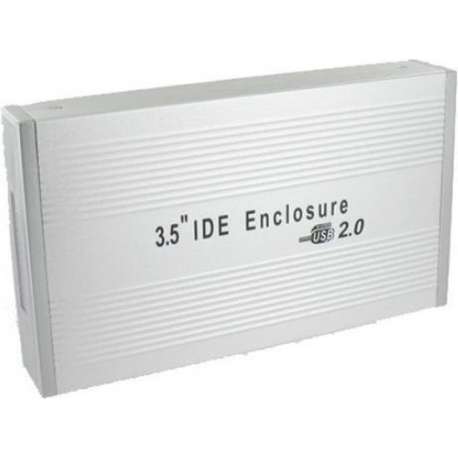 Dolphix HDD behuizing voor 3,5'' IDE HDD - USB2.0 / zilver