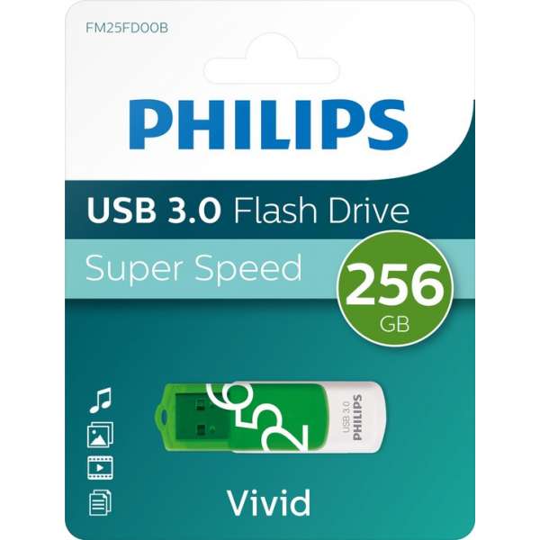 Philips USB flash drive Vivid Edition 256GB, USB3.0 Philips USB flash drive Vivid Edition 256GB, USB3.0