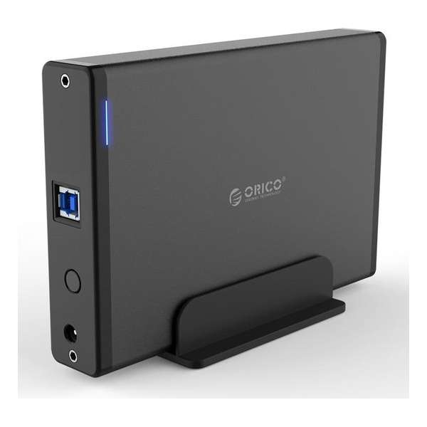Orico - Aluminium USB 3.0 Harde Schijf Behuizing met slot - 3.5 inch - HDD/SSD - 5Gbps - LED-indicatoren - 1M datakabel - Zwart Orico - Aluminium USB 3.0 Harde Schijf Behuizing met slot - 3.5 inch - HDD/SSD - 5Gbps - LED-indicatoren - 1M datakabel - Zwart