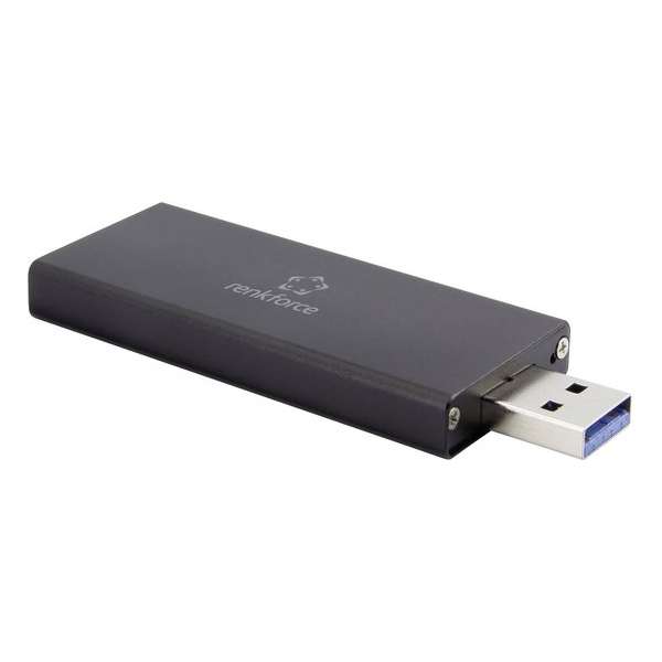 Renkforce RF-4521561 M.2 harde schijf-behuizing M.2 2230, M.2 2242 USB 3.0