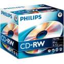 Philips CD-RW 700MB 10pcs jewel case carton box 4-12x