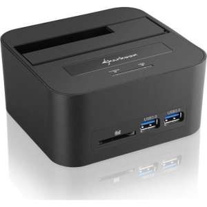 Sharkoon QuickPort XT HC PRO USB 3.0 (3.1 Gen 1) Type-B Zwart