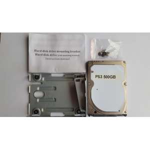 Origineel 500gb playstation 3 harde schijf set met mounting bracket ps3 geheugen hdd