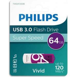 Philips USB Flash Drive FM64FD00B 64GB - USB-Stick Vivid/ Wit