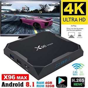 TVBOX X96 MAX AMLOGIC S905X2 Quadcore 2.0Ghz Android 8.1 met 4GB RAM en 32GB ROM