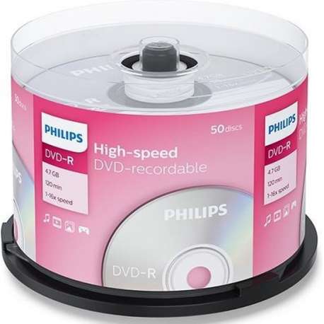 Philips DVD-R 4,7GB 50pcs spindel 16x