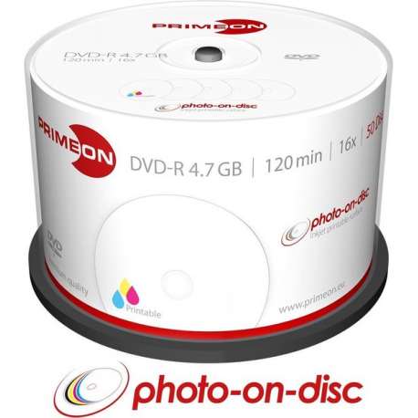 Primeon 2761206 lege dvd 4,7 GB DVD-R 50 stuk(s)