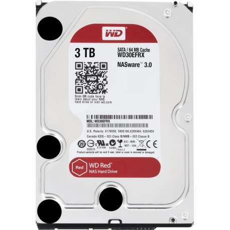 Western Digital Red NAS harde schijf - 3 TB / SATA / 3.5 inch