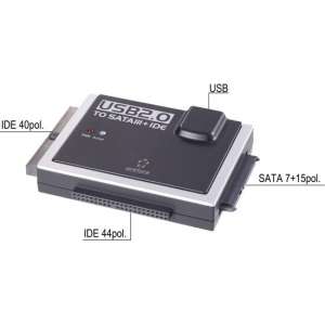 renkforce USB 2.0-naar-IDE+SATA-converter
