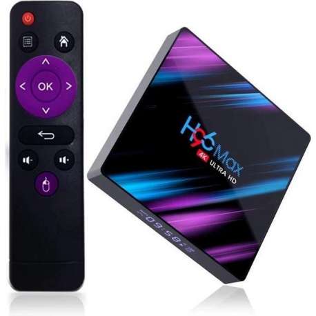 EU Versie - H96 Max - Smart Tv Box 4K - Android 10 - Custom Android Rom - 4GB RAM - 32GB ROM - Youtube / Netflix
