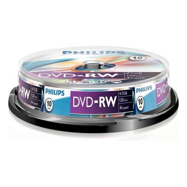 Philips DVD-RW 4,7GB 10pcs spindel 4x