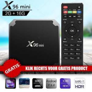X96 Mini Android 7.1.2 Tv Box 2gb RAM + 16GB ROM + Gartis Bluetooth Mini Keyboard