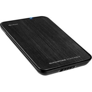 Sharkoon QuickStore portable - Harde schijfbehuizing - 2.5 inch - Zwart