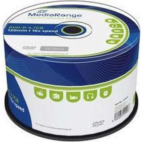 DVD-R MediaRange 4,7GB 50pcs Spindel 16x