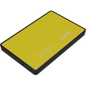 Orico HDD behuizing voor 2,5'' SATA HDD/SSD - USB3.0 (Micro USB) / kunststof / geel