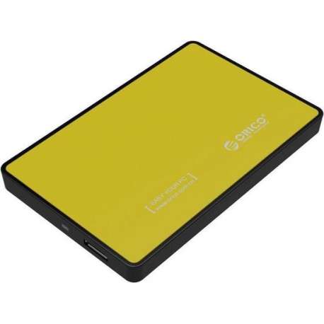 Orico HDD behuizing voor 2,5'' SATA HDD/SSD - USB3.0 (Micro USB) / kunststof / geel