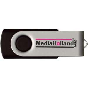 USB Stick USB2.0 Twister 16GB MediaHolland 10 stuks