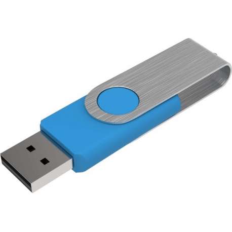 Venditio USB Twister - 4 GB - Lichtblauw - 10 stuks