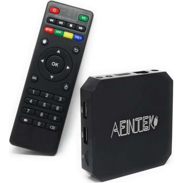 Afintek TV Box Android 9.0 met Keyboard - 2/16GB