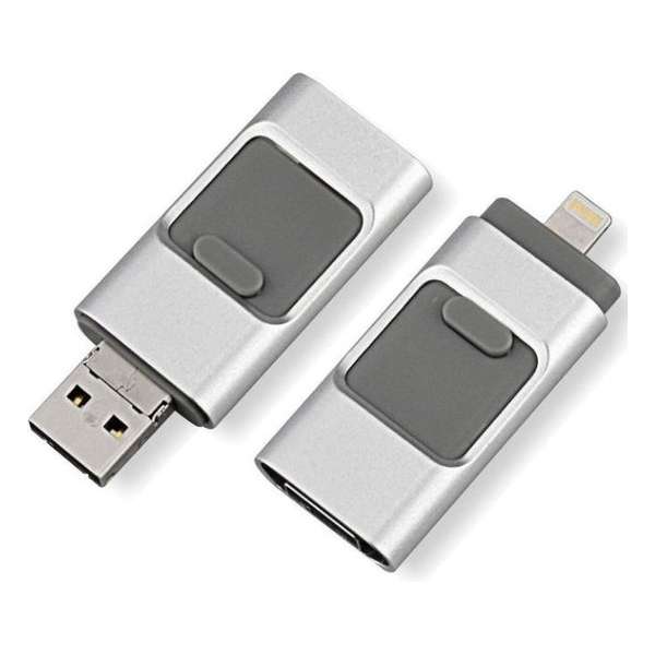 USB stick – flashdrive 128GB – voor iPhone Android en PC of Mac - Zwart USB stick – flashdrive 128GB – voor iPhone Android en PC of Mac - Zwart