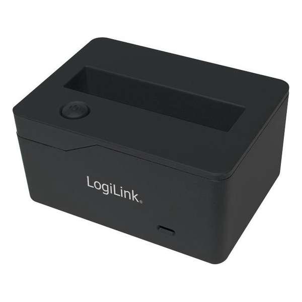 LogiLink QP0025 USB 3.0 (3.1 Gen 1) Type micro-B Zwart HDD/SSD-dockingstation