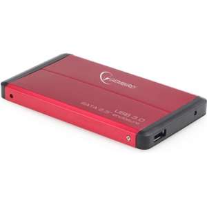Gembird EE2-U3S-2-R - Harddiskbehuizing, 2.5 inch SATA, USB 3.0