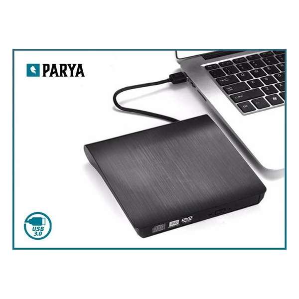 Parya - Plug & Play Externe CD/DVD Combo Drive Speler Reader - USB 3.0 CD-Rom Disk Lezer & Brander