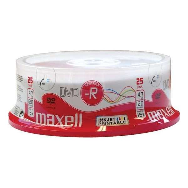Maxell DVD-R printable 25 spindel 25.