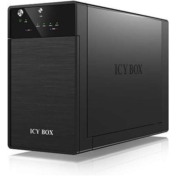 ICY BOX IB-3620U3 disk array Toren Zwart