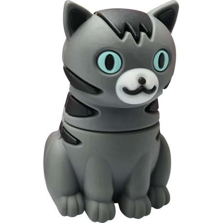 Ulticool USB-stick Kat Poes -16 GB - Dieren - Grijs