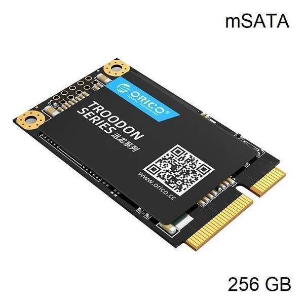 Orico mSATA interne SSD 256GB - Troodon serie - 3D NAND flash - Zwart Orico mSATA interne SSD 256GB - Troodon serie - 3D NAND flash - Zwart