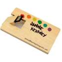 Hout creditcard usb stick foto of naam bedrukken 16GB