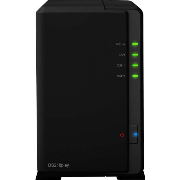 Synology DS218play - NAS - RED 8TB 2x 4TB Synology DS218play - NAS - RED 8TB 2x 4TB