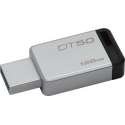 Kingston Technology DataTraveler 50 128GB USB flash drive USB Type-A 3.2 Gen 1 (3.1 Gen 1) Zwart, Zilver