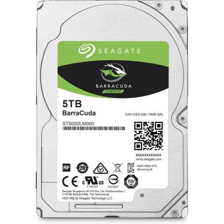 Seagate BarraCuda - Interne harde schijf - 5 TB