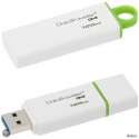 Benza - Kingston MEM DataTraveler USB Geheugenstick Flash Drive 100 G4 128GB 3.0 - Wit (Inc. Benza USB verlengkabel)