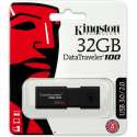 Kingston DataTraveler 100 G3 32GB USB Stick 3.0 Flash Drive - Zwart